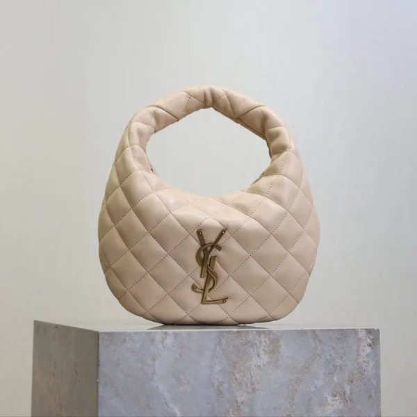 Saint Laurent Icarino 17 In Beige Quilted Gold Hardware Bag product photo