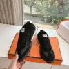 Hermès Women Black Suede Mesh Sneakers product view 6