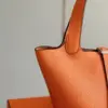Hermès Picotin 18 Orange Togo Leather Gold Hardware Bag product view 4