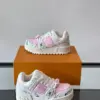 Louis Vuitton Men White Pink Leather Sneakers product view 4