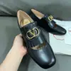 Valentino Women Black Fringe Loafers with Block Heel product view 5