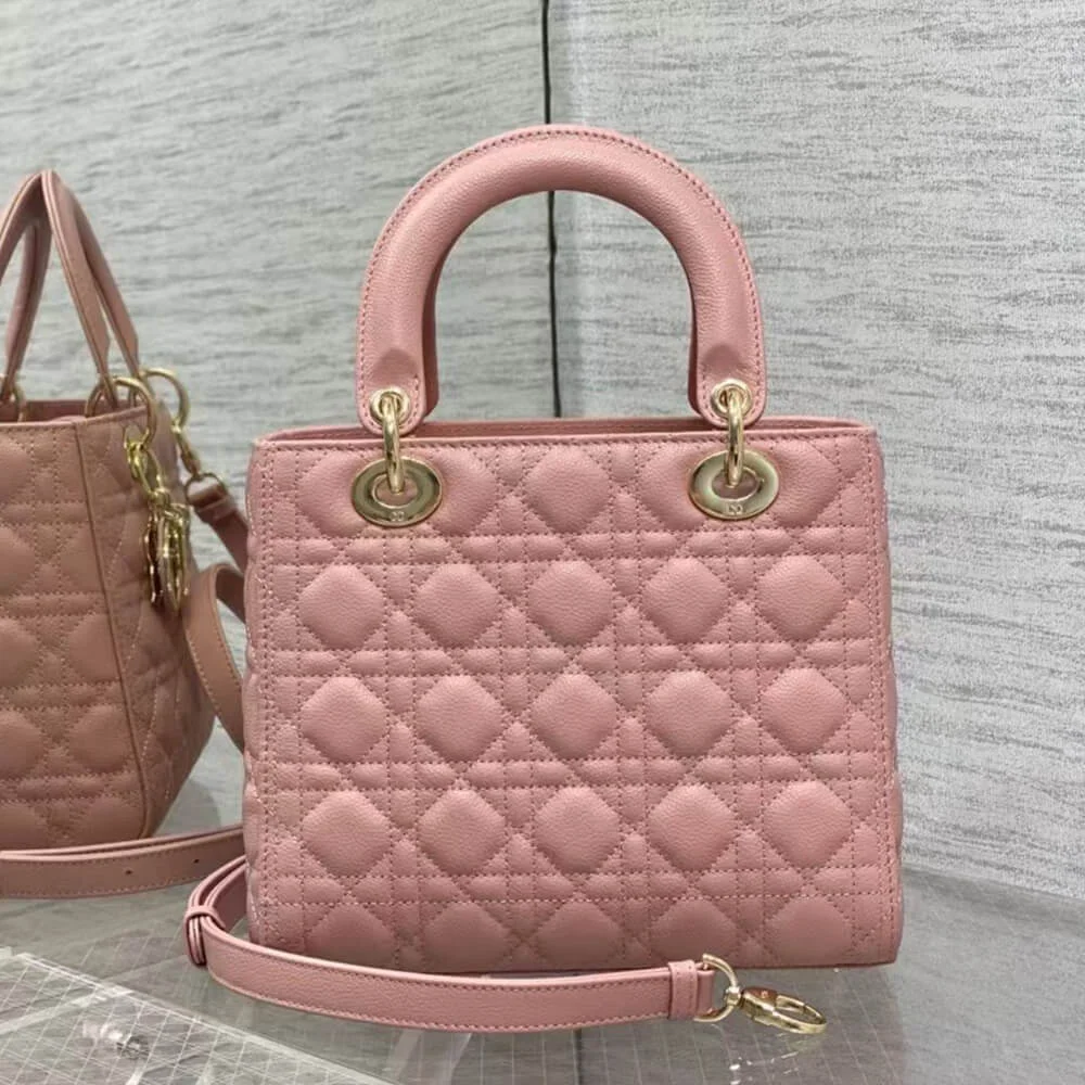 Dior Medium Lady Dior Bag — Dusty Pink product view 3