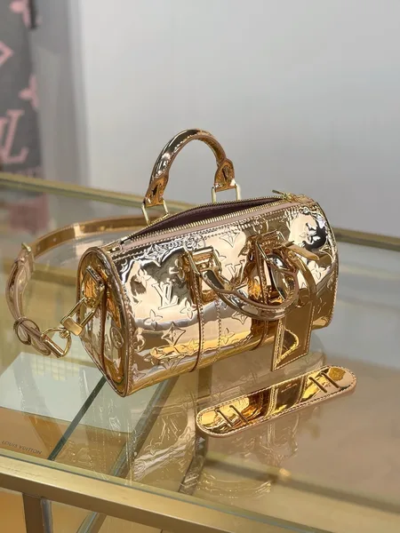Louis Vuitton Limited Edition Gold Monogram Miroir Speedy 30 bag product view 5