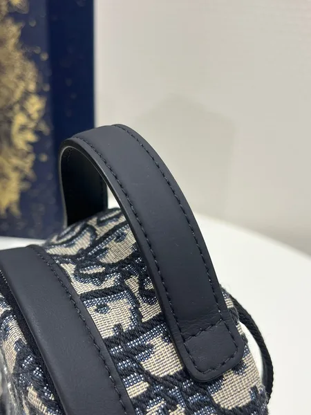 Dior Mini Bag – Oblique Pattern Fabric (24x10x16cm) product view 3