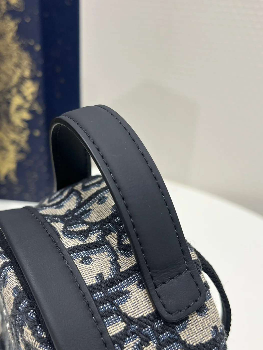 Dior Mini Bag – Oblique Pattern Fabric (24x10x16cm) product view 3