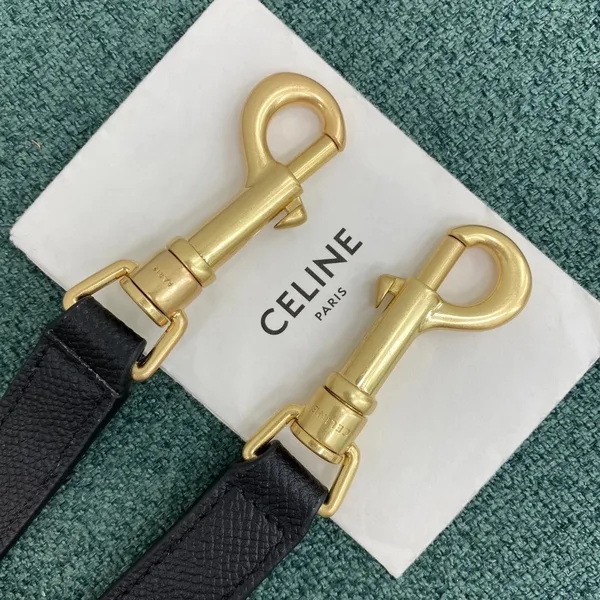 Celine Belt Mini Bag In Black Grained Calfskin product view 11