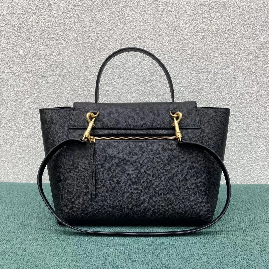 Celine Belt Mini Bag In Black Grained Calfskin product view 6