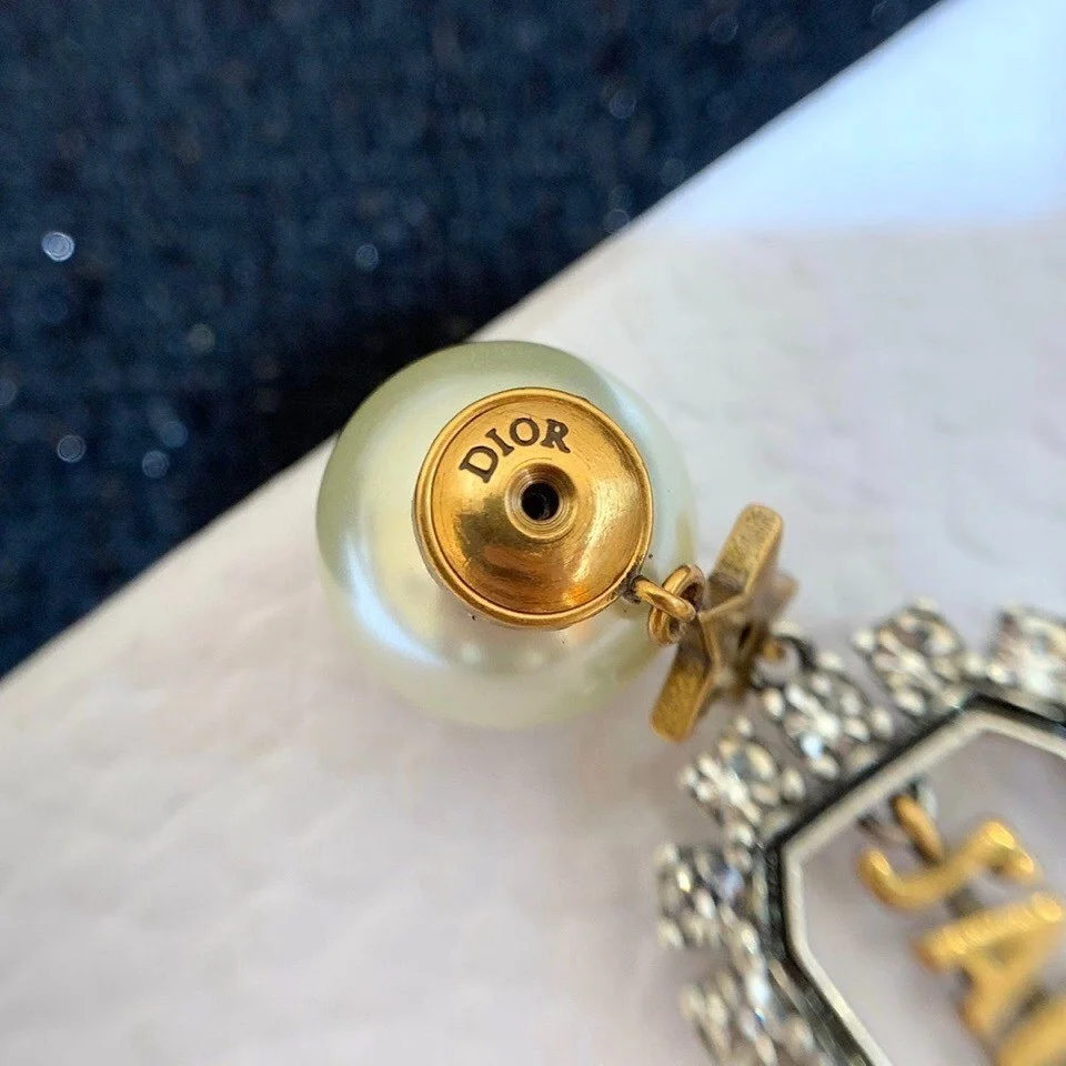 Dior Tribales Earrings In Antique Gold-Tone and Palladium-Finish Metal product view 4