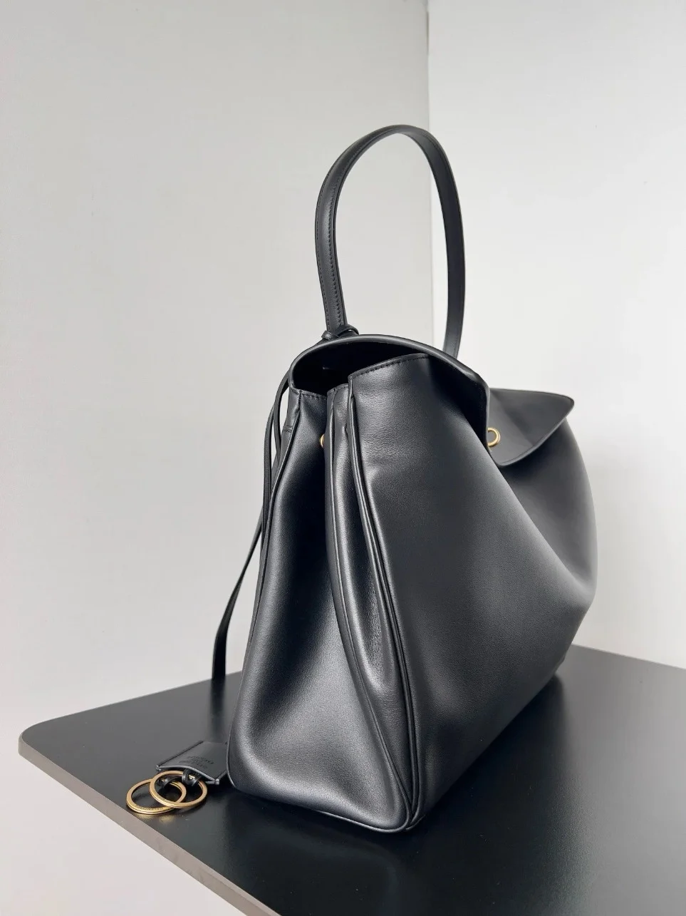 Balenciaga Rodeo Large Bag in Black Calfskin product view 5