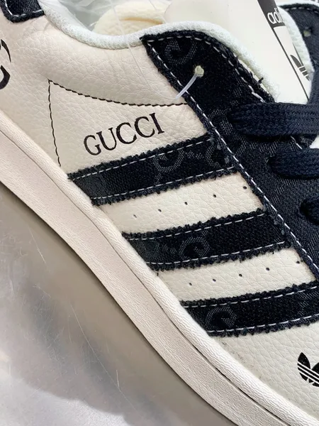 Adidas Originals Superstar x Gucci White & Black Sneakers product view 8