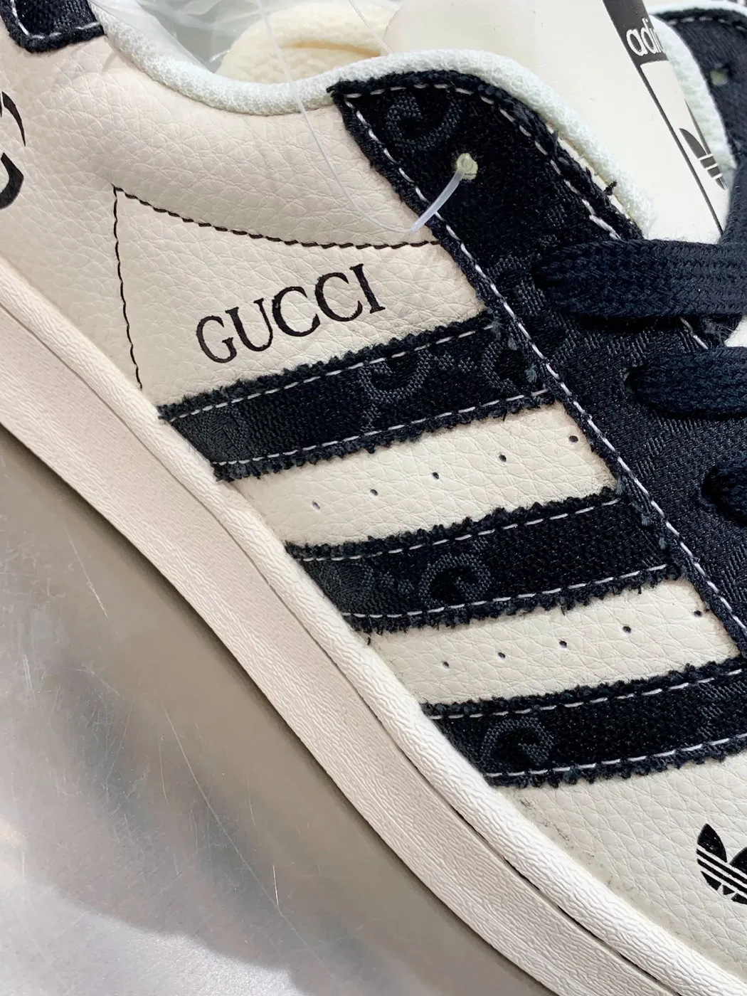 Adidas Originals Superstar x Gucci White & Black Sneakers product view 8
