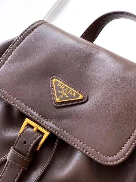 Prada Explore Medium Backpack in Sienna Nappa Leather product view 7