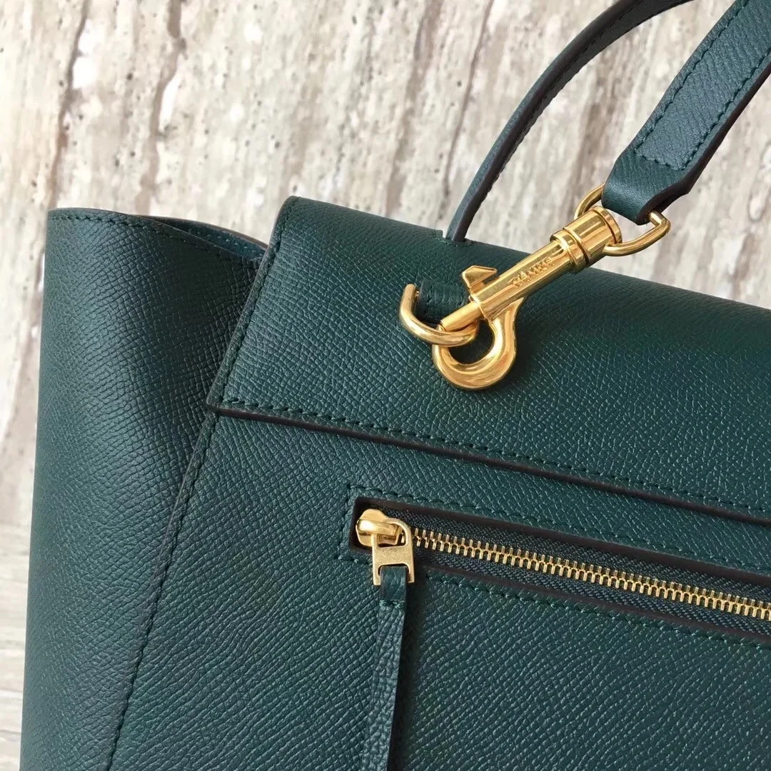 Celine Belt Mini Bag In Amazone Grained Calfskin product view 4
