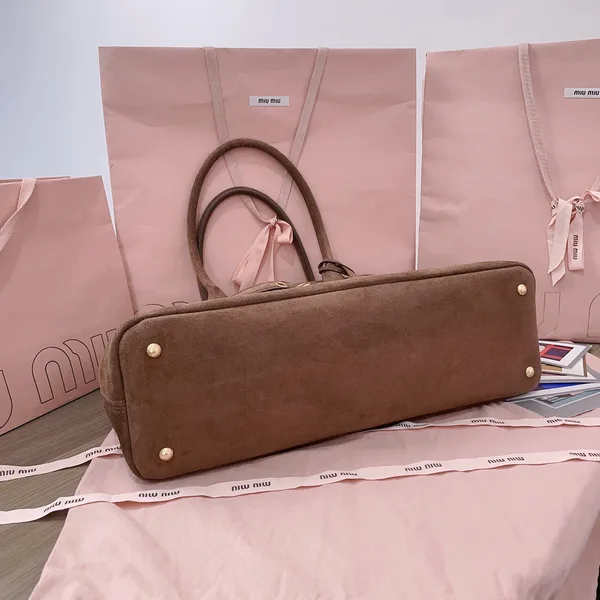Miu Miu Aventure Suede Bag — Brown product view 4