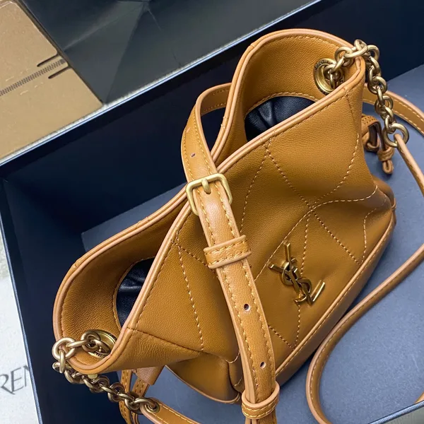 Saint Laurent Jamie Mini Shoulder Pouch — Tan product view 7