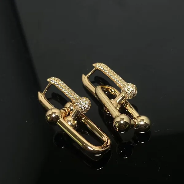 Tiffany & Co. HardWear Pavé-Effect Central Link Earrings Rose-Tone product view 2