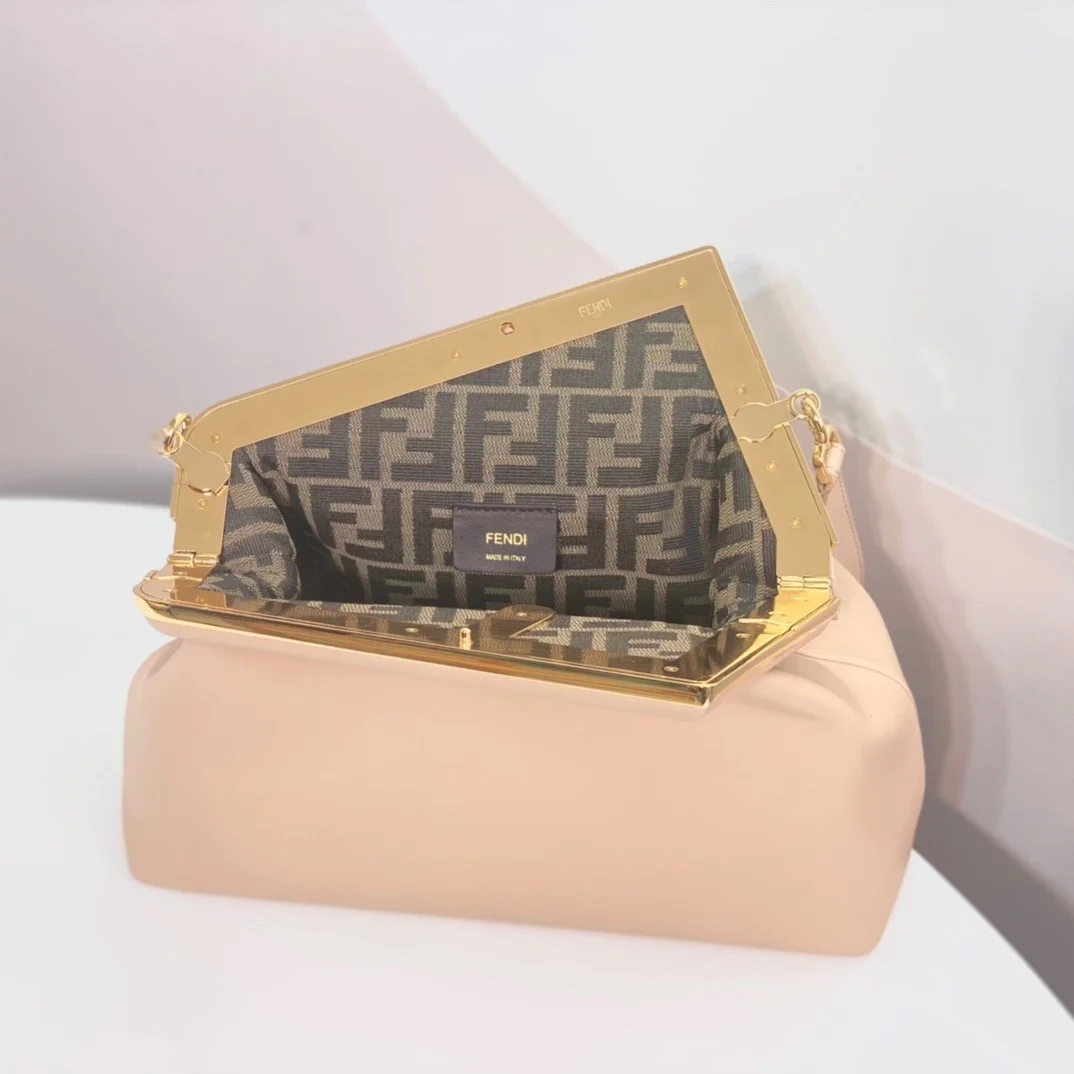Fendi First Medium Bag In Powder Pink Nappa Leather product view 10