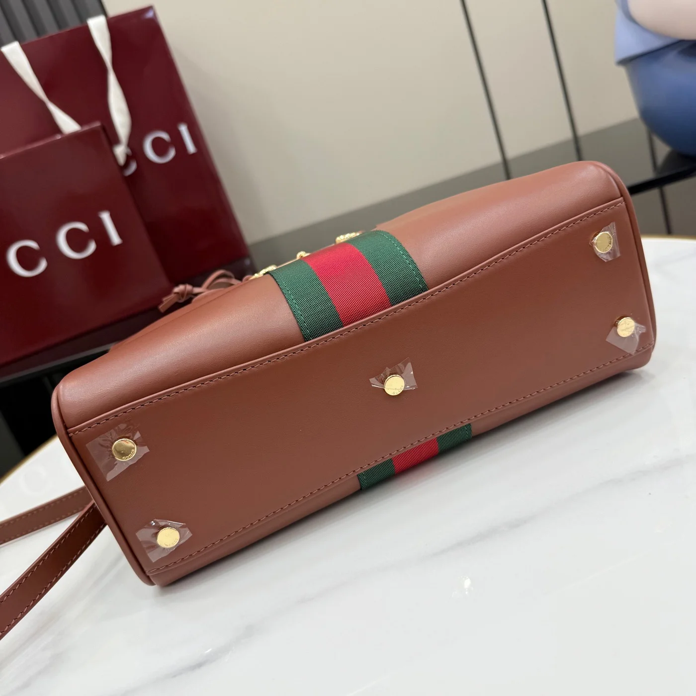 Gucci Borsetto Medium Boston Bag — Brown product view 4