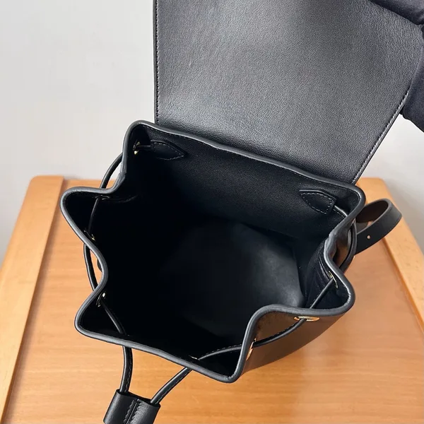 Celine Bonnie Backpack in Black Calfskin product view 10