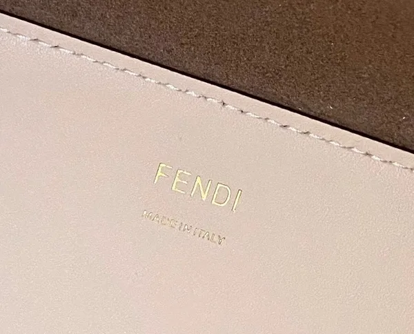 Fendi Sunshine Medium Tote Bag In Beige Calfskin product view 8