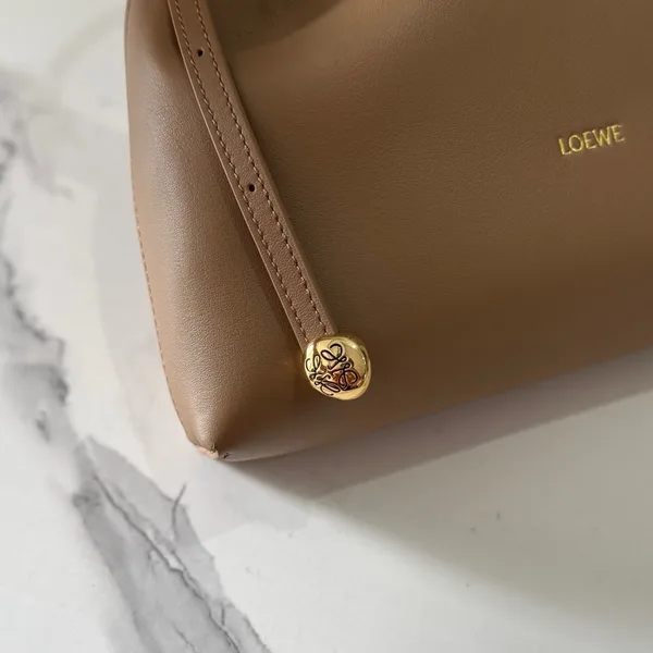 Loewe Mini Scarf Bag In Smooth Calfskin — Brown product view 5