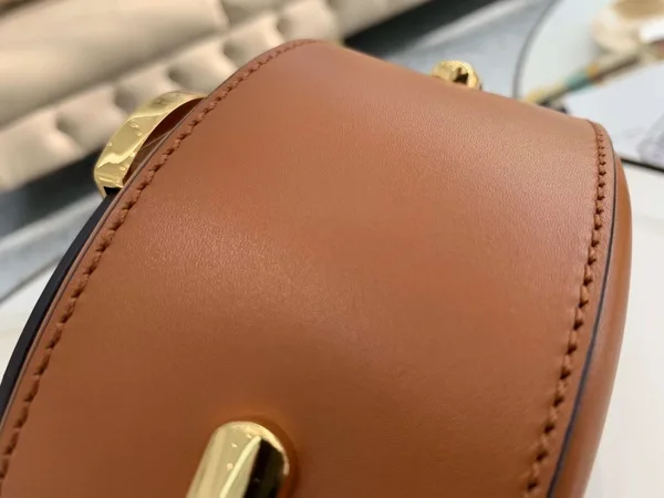 Fendi Moonlight Saddle Bag In Brown Calfskin product view 7