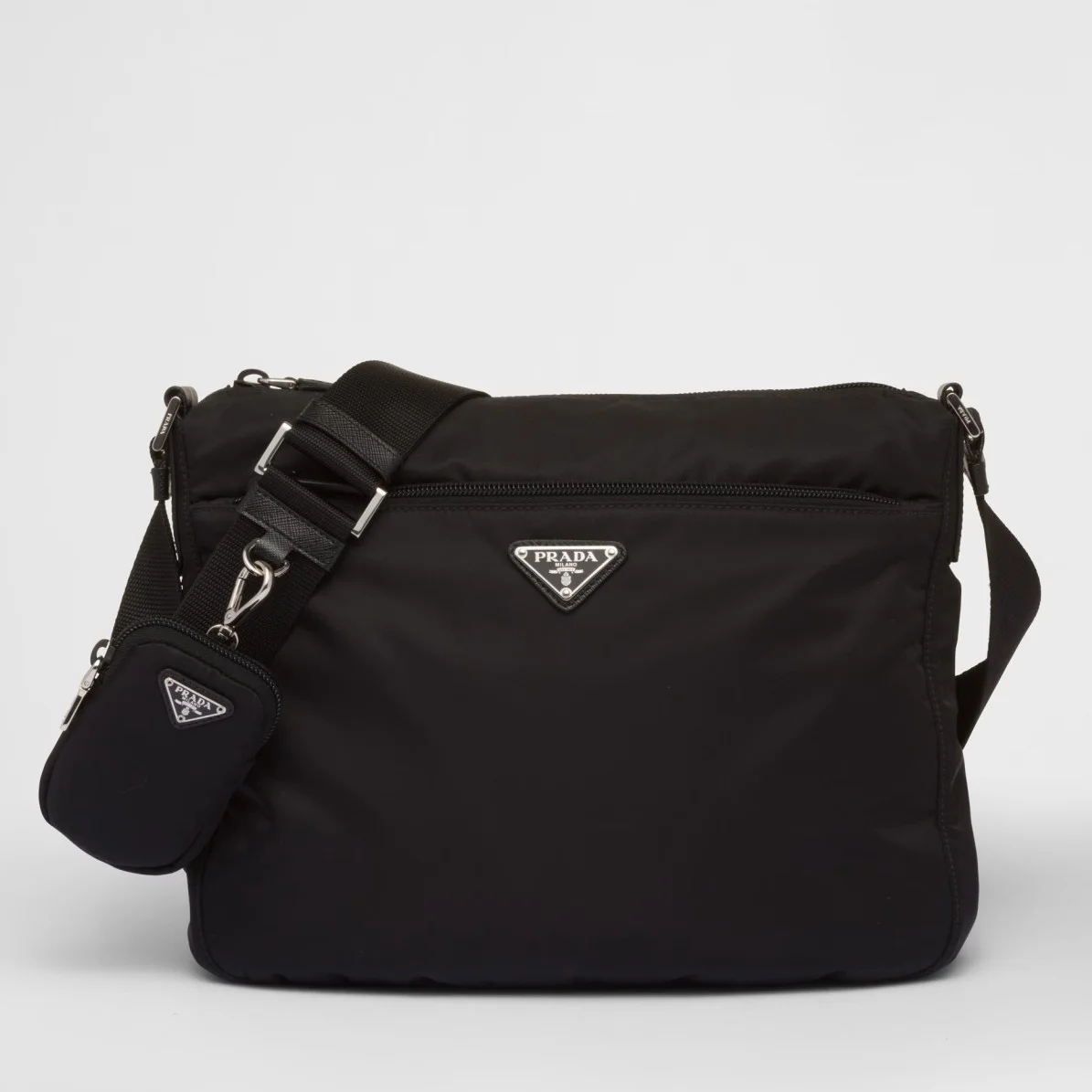 Prada Crossbody Bag in Black Re-Nylon product view 1