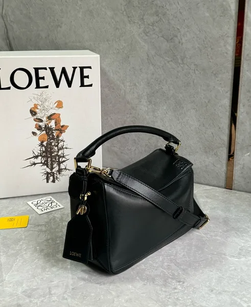 Loewe Featherlight Puzzle Small Bag in Black Nappa Lambskin product view 6