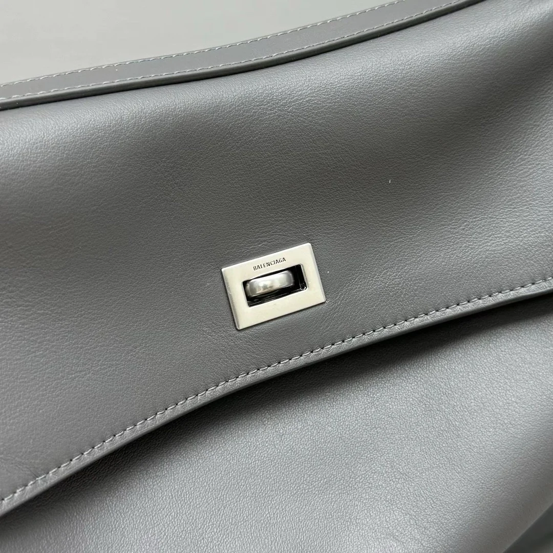 Balenciaga Rodeo Medium Bag in Grey Calfskin product view 9