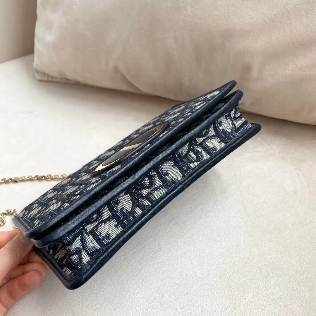Dior 30 Montaigne 2 In 1 Belt Pouch In Blue Oblique Canvas product view 3