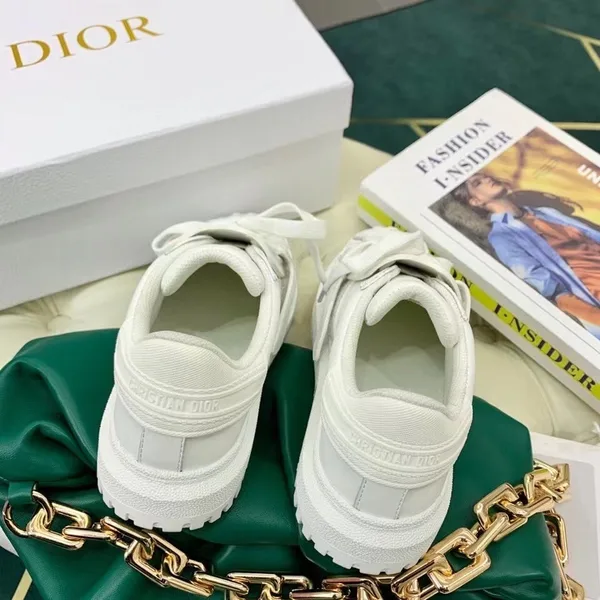 Dior Dior-ID Sneakers In White Leather with White Strap product view 5