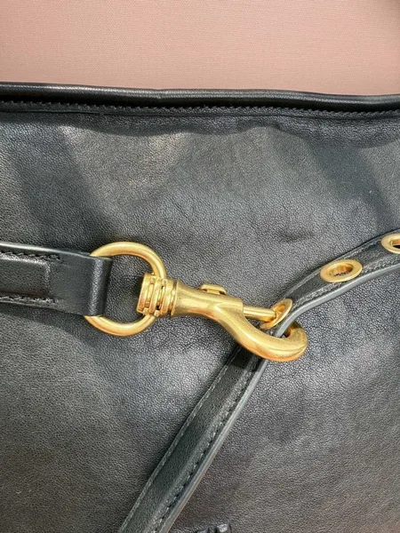 Miu Miu Aventure Medium Shoulder Bag in Black Nappa Leather product view 10