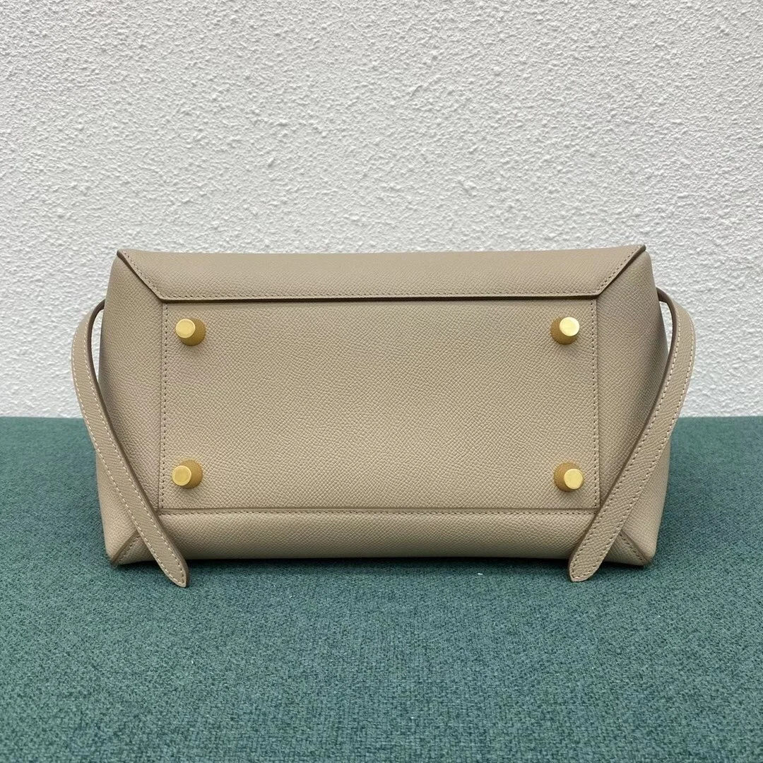 Celine Belt Mini Bag In Light Taupe Grained Calfskin product view 10