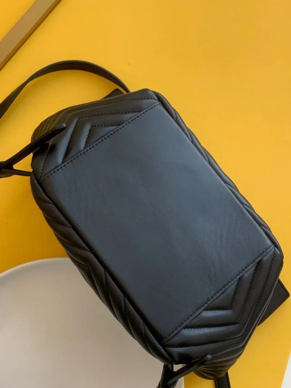 Saint Laurent Joe Backpack In Black Quilted Lambskin product view 7