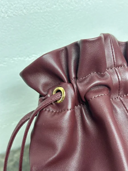 Celine Small Crystal Pouch — Burgundy product view 6