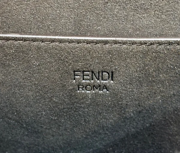 Fendi C’mon Medium Bag in FF Jacquard Fabric and Leather product view 9