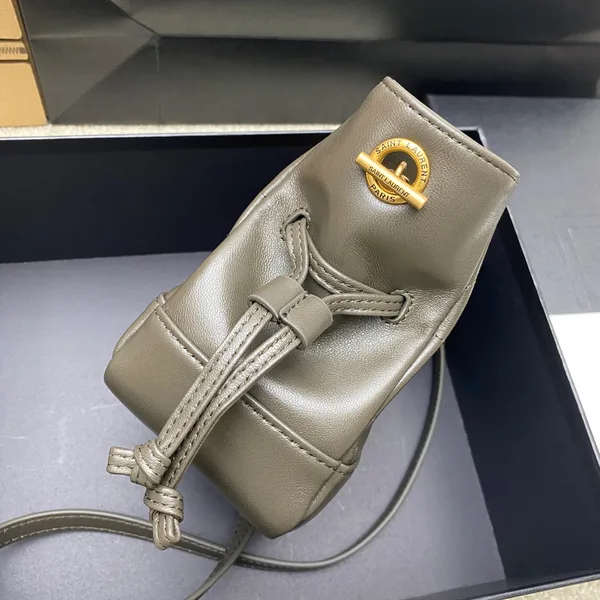 Saint Laurent Jamie Mini Shoulder Pouch — Olive product view 3