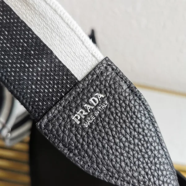 Prada Hobo Bag in Black Grained Leather product view 10