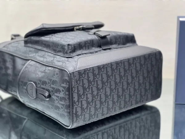 Dior Explorer Tote Bag In Black Dior Oblique Mirage Technical Fabric product view 5