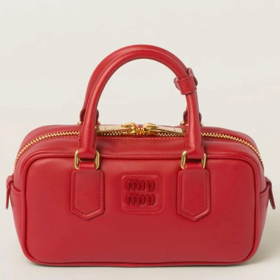 Miu Miu Arcadie Medium Bag in Red Leather product view 1