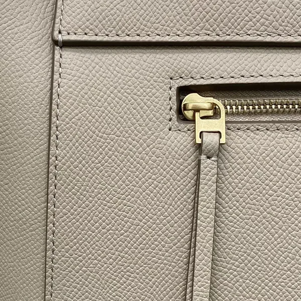 Celine Belt Mini Bag In Light Taupe Grained Calfskin product view 5