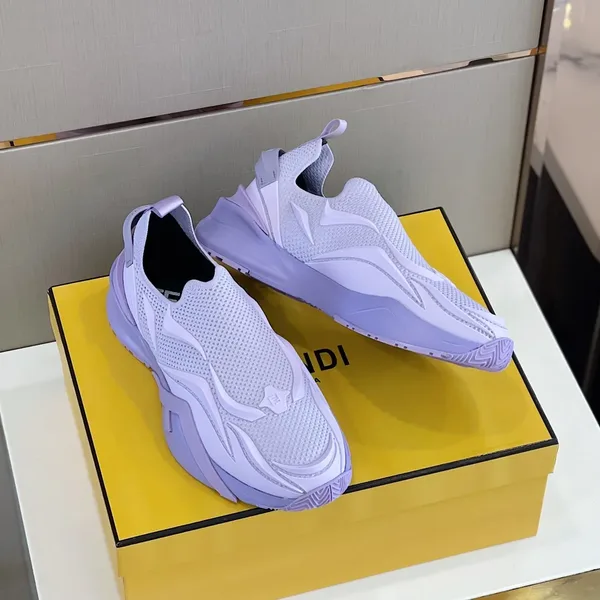 Fendi Flow Slip-On Sneaker, Purple Knit product view 7