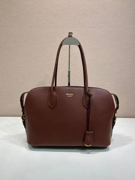 Prada Large Leather Tote Bag — Brown product photo