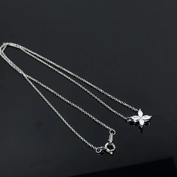 Tiffany & Co. Victoria Flower Pendant Necklace Silver-Tone product view 5