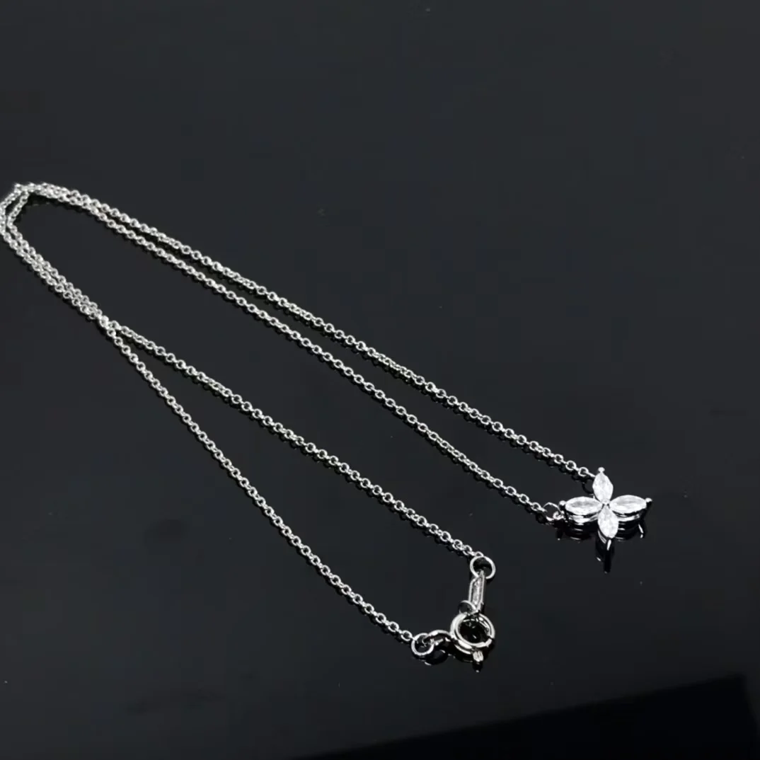 Tiffany & Co. Victoria Flower Pendant Necklace Silver-Tone product view 5