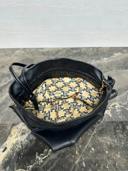 Celine Small Crystal Pouch — Black product view 8