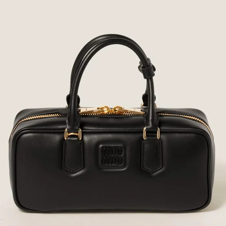 Miu Miu Arcadie Large Bag in Black Leather product view 1