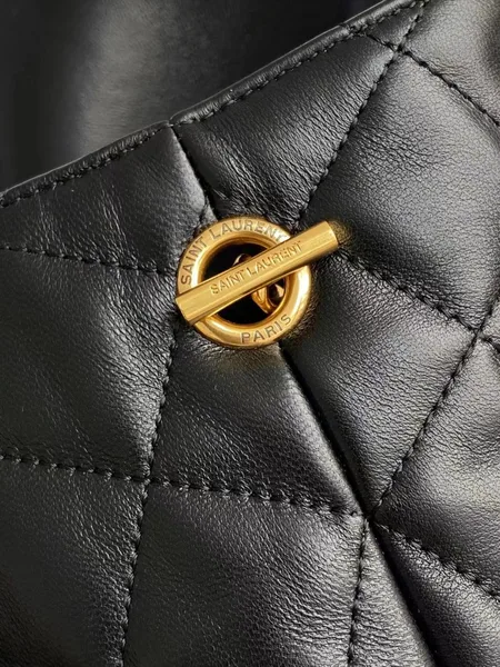 Saint Laurent Icare Medium Tote Bag in Black Quilted Lambskin product view 10