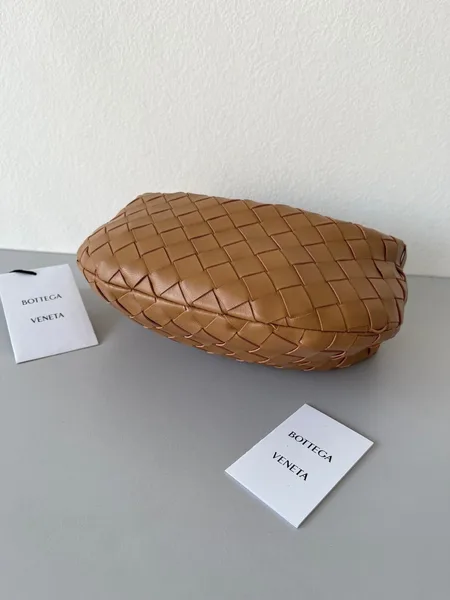 Bottega Veneta BV Jodie Mini Bag In Caramel Intrecciato Lambskin product view 9