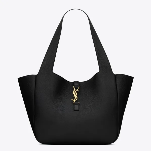 Saint Laurent Bea Tote Bag in Black Grained Leather product photo